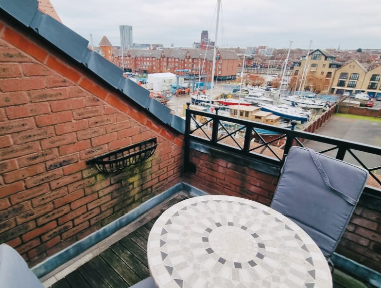 Flat South Ferry Quay in Liverpool