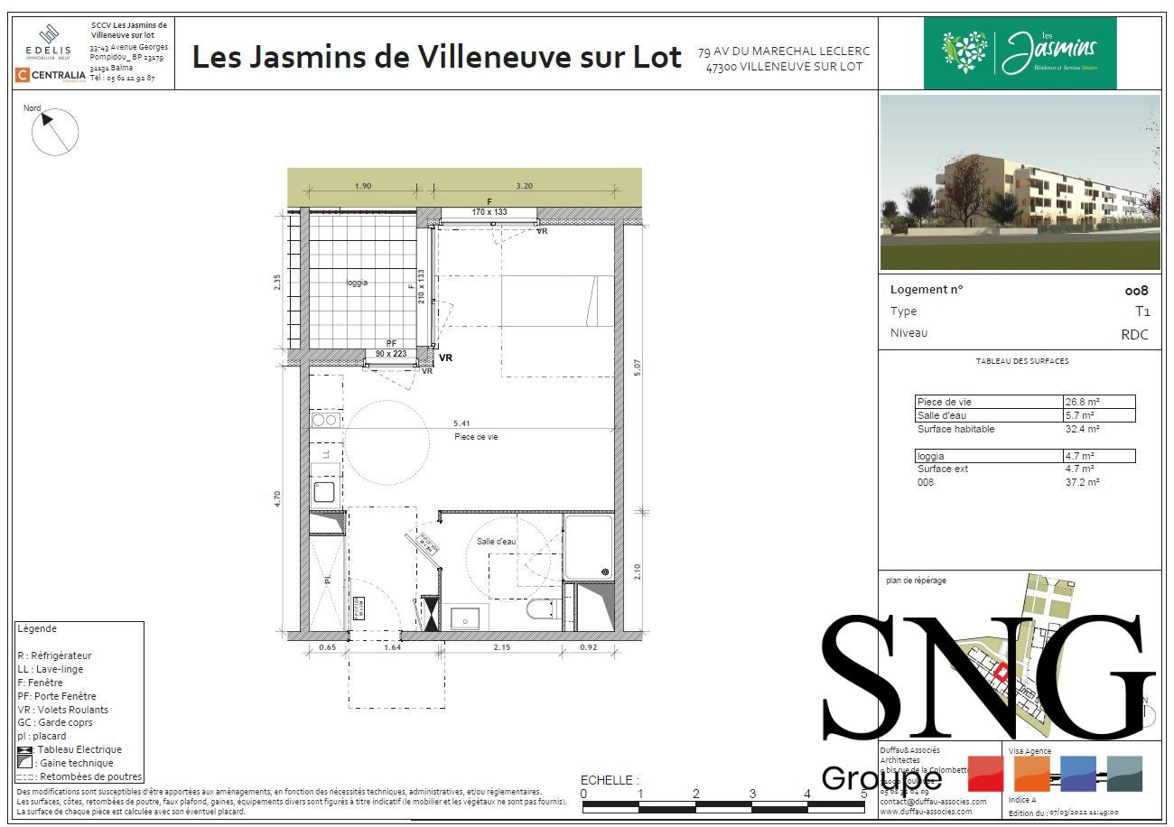 Flat Avenue du Maréchal Leclerc in Villeneuve-sur-Lot