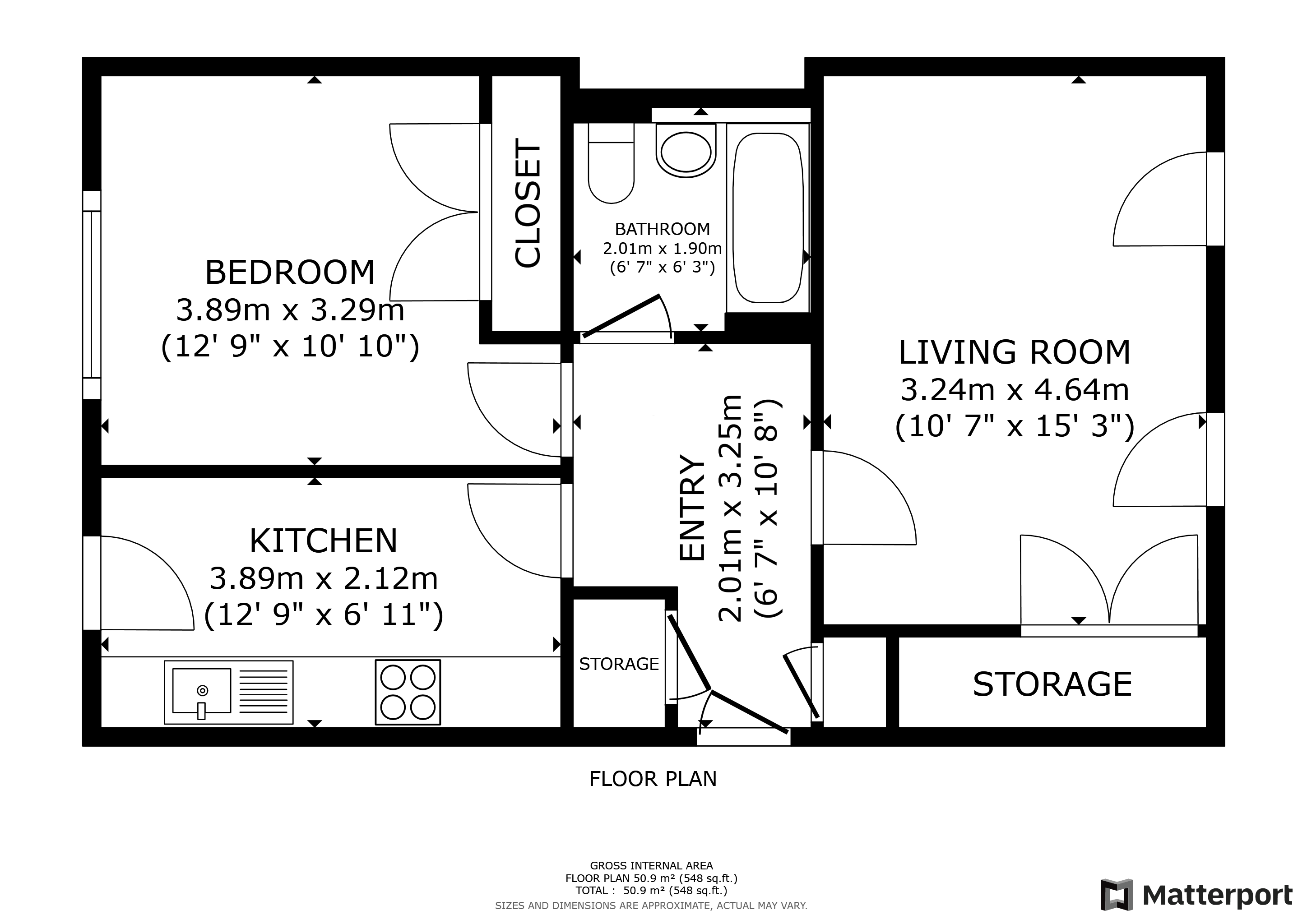 Flat Beith Street in Glasgow