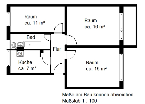 Wohnung Amsterdamer Straße in Halle (Saale)