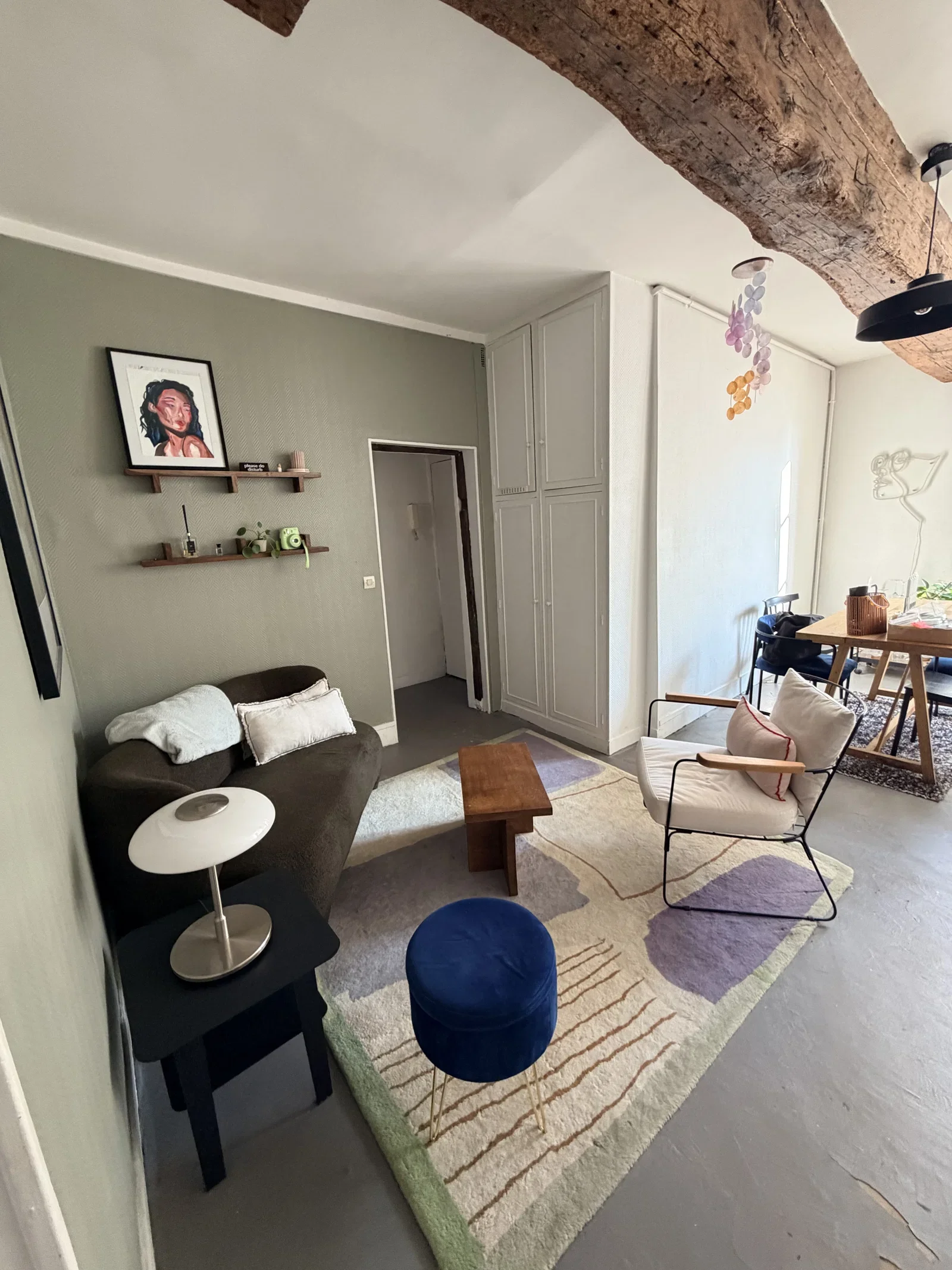 Chambre Rue des Vertus à Paris