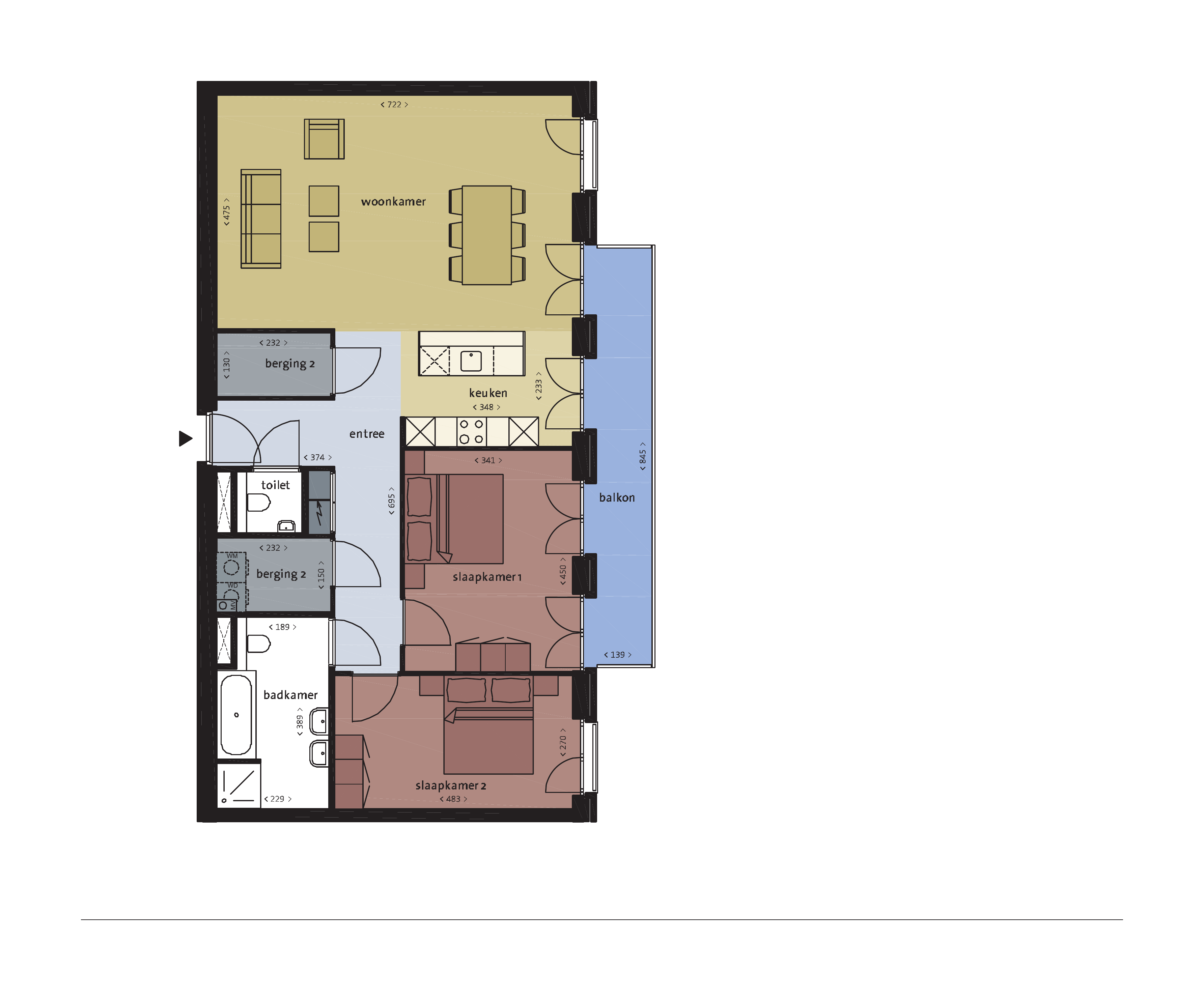 Appartement Daguerrestraat in Amsterdam