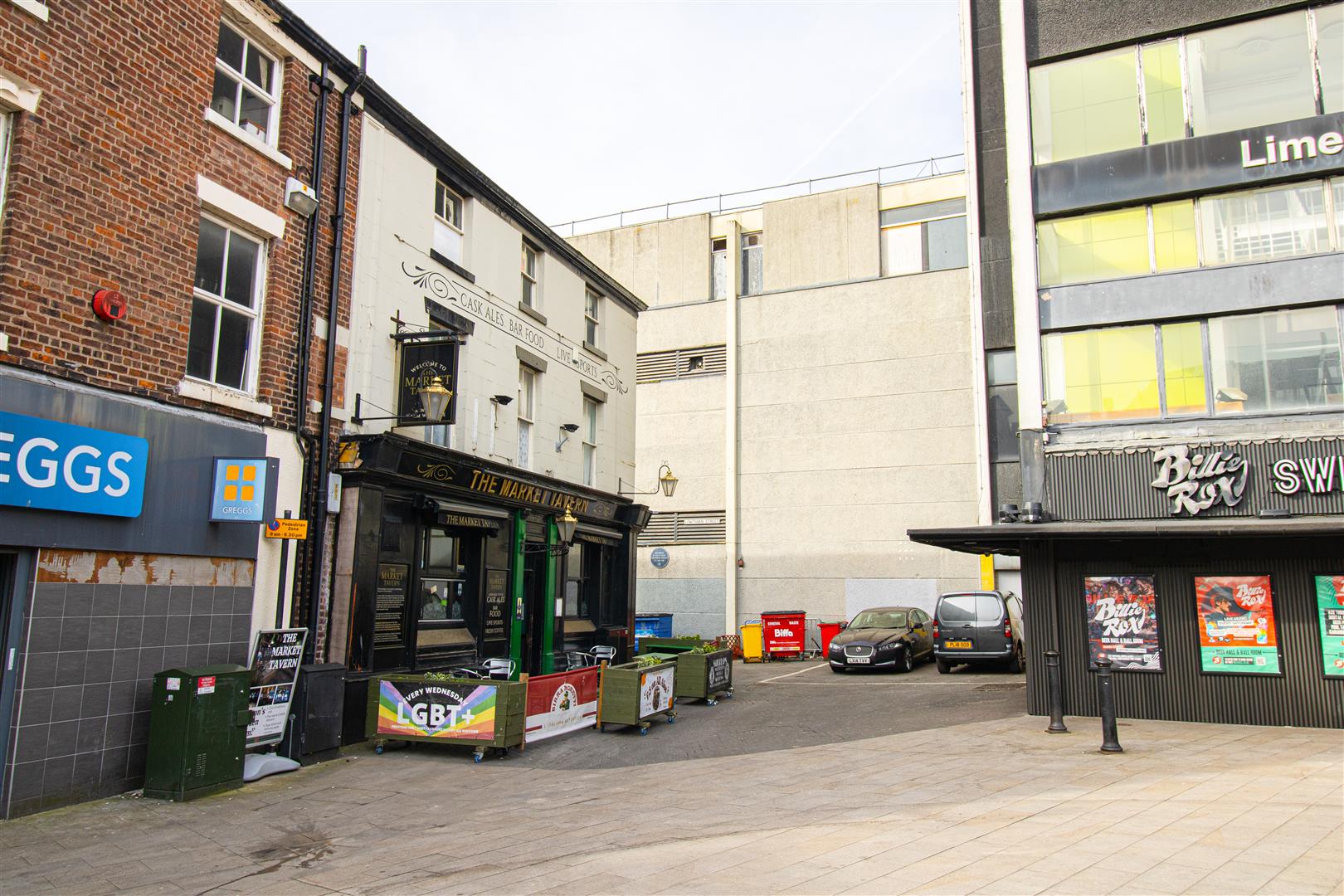 Flat Market Street in Preston