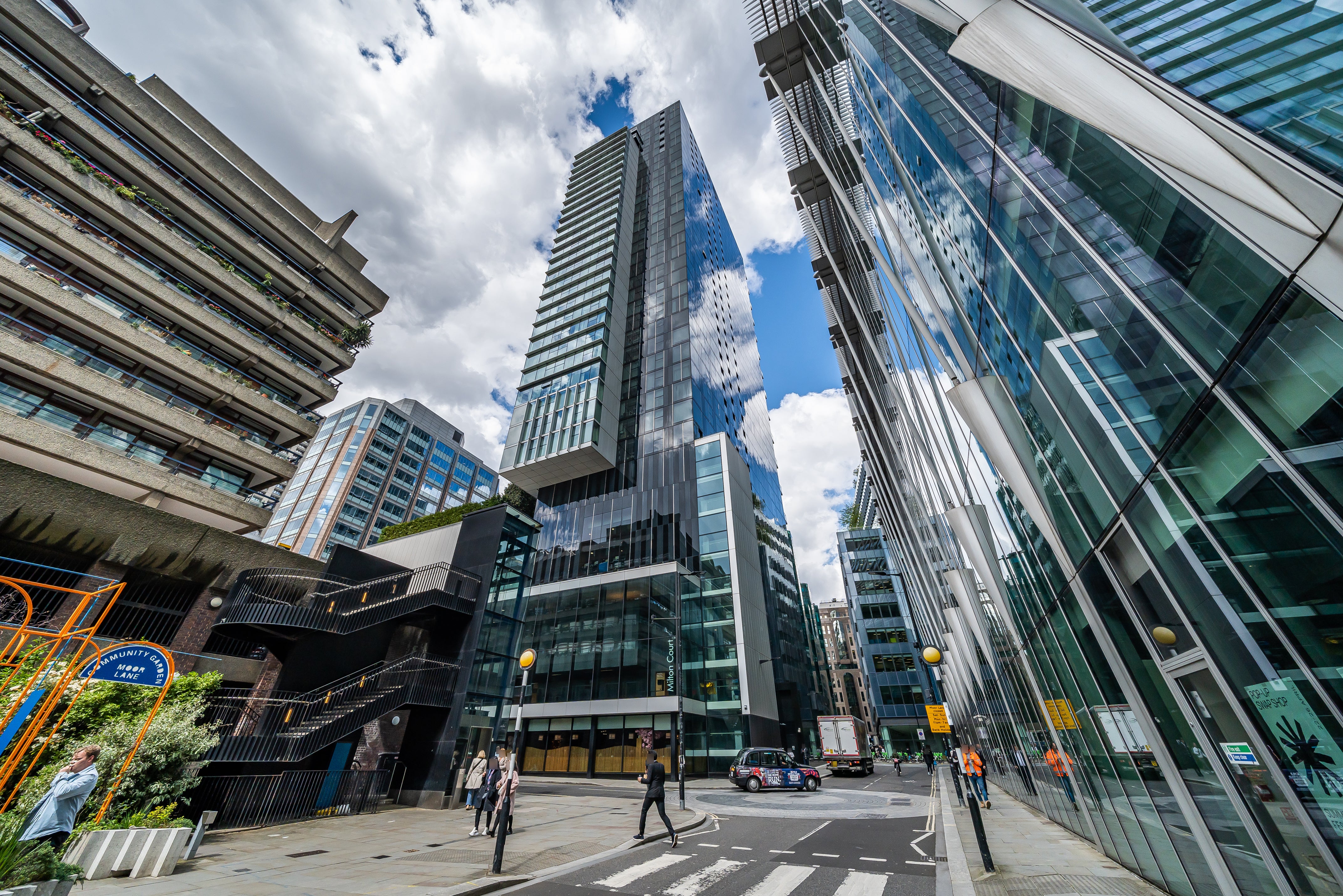 Flat Moor Lane in City of London