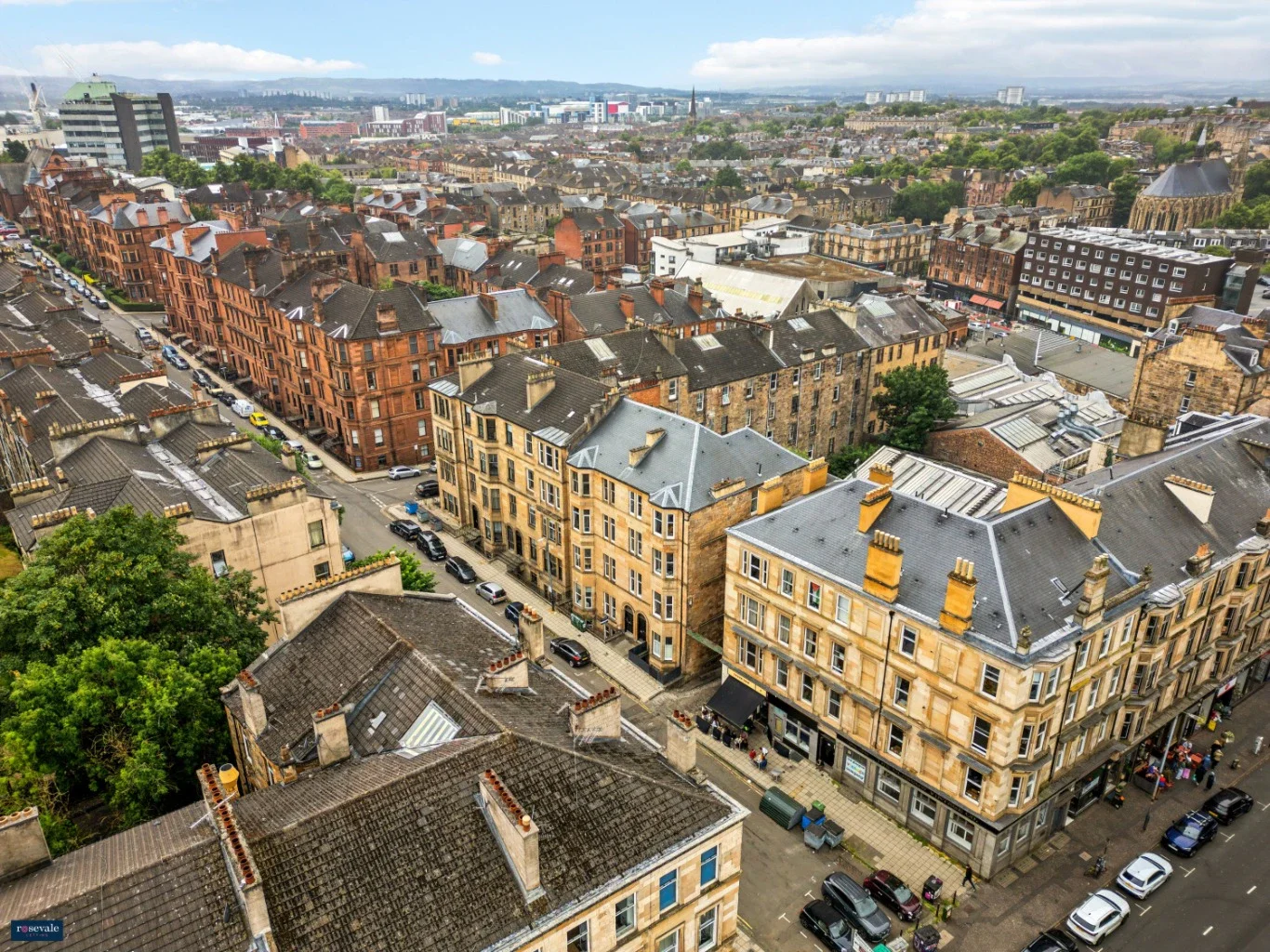 Flat Kersland Street in Glasgow