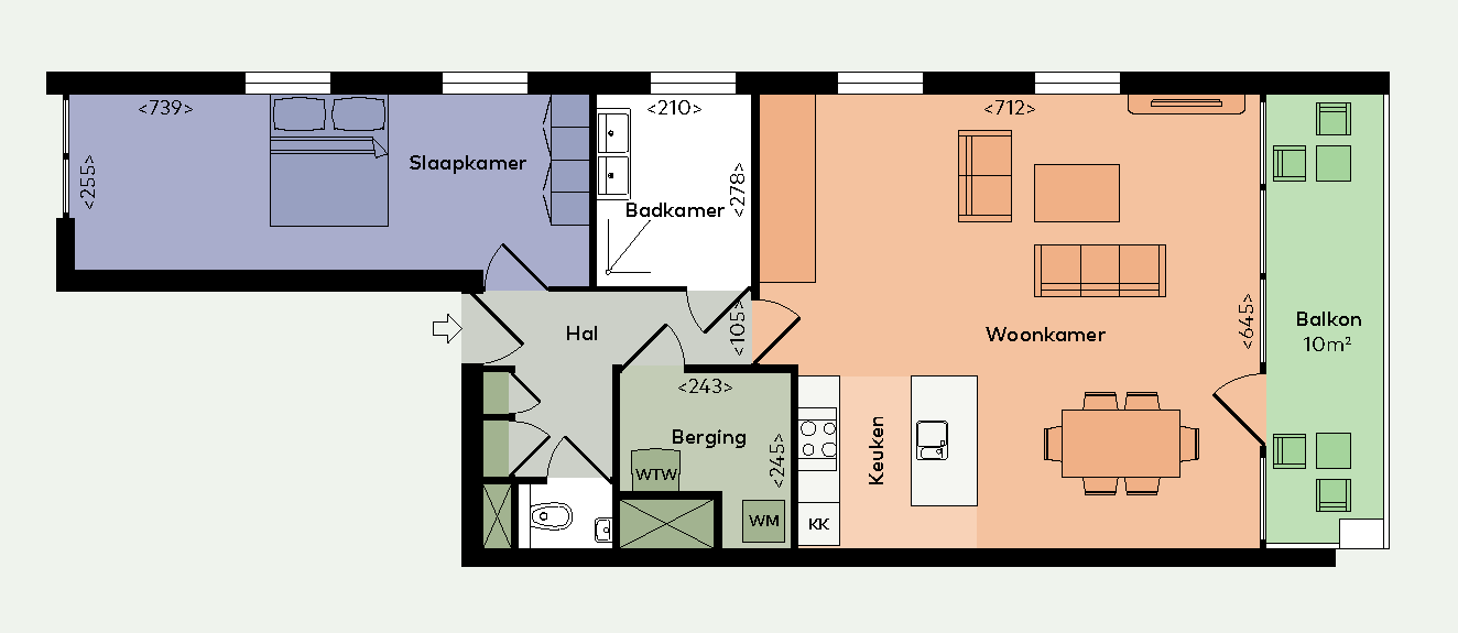Appartement Zalmstraat 111 in Rotterdam