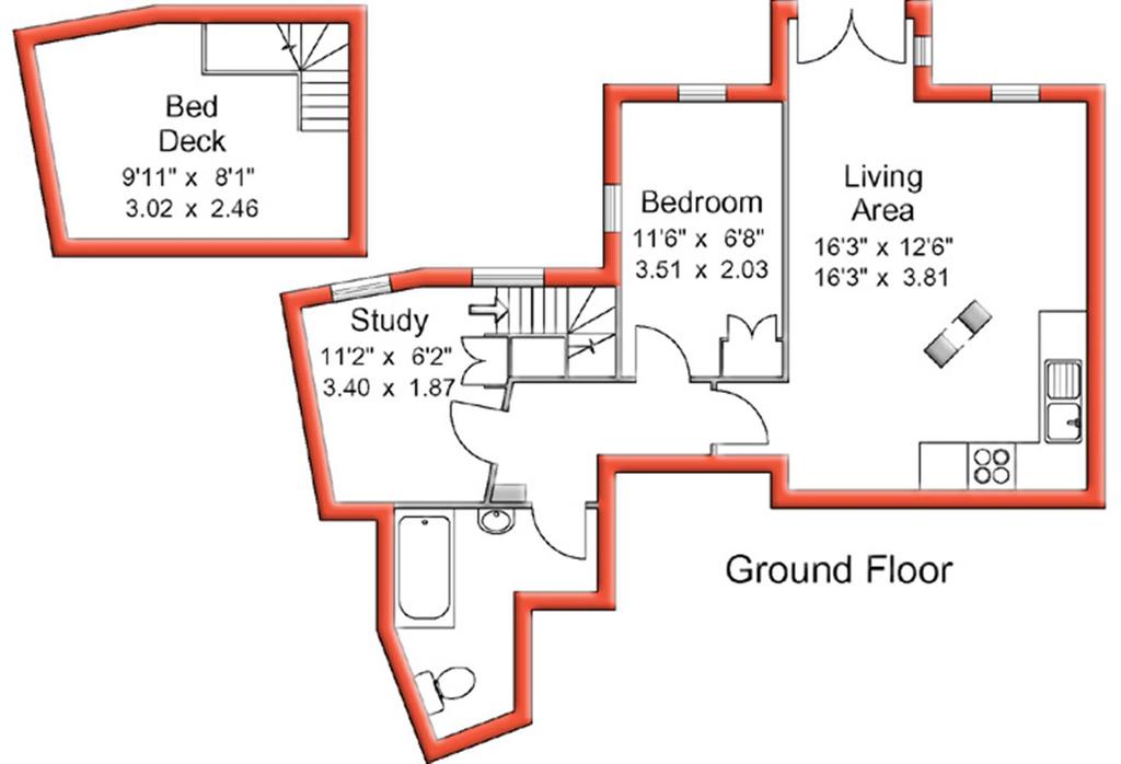Flat Endecliff Mews in Leeds