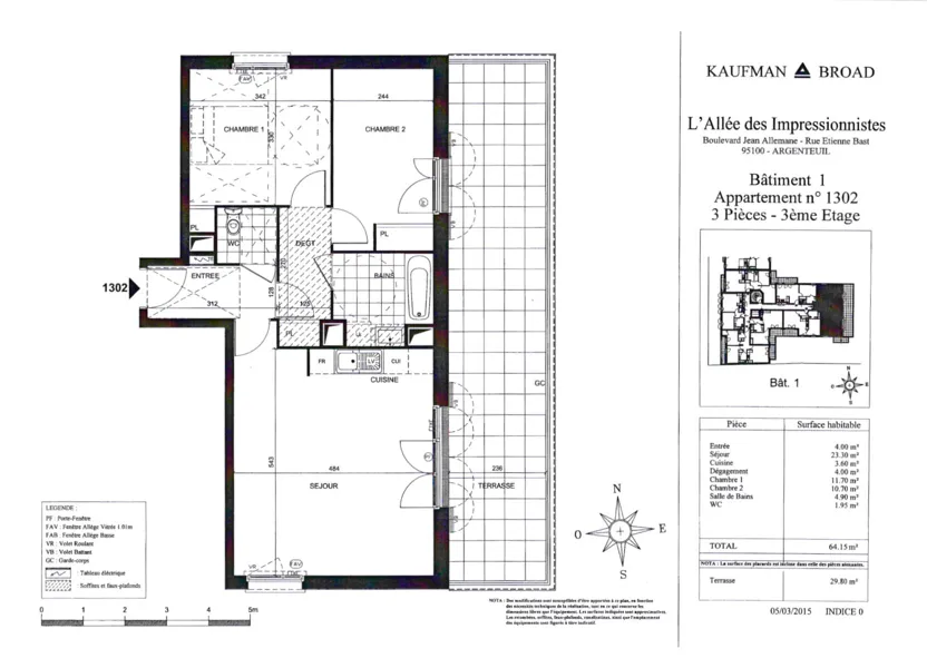 Appartement Boulevard Jean Allemane à Argenteuil