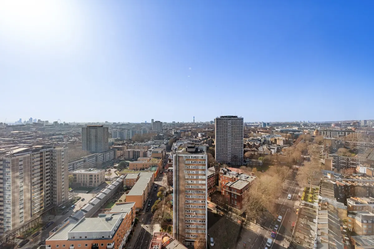 Flat City Road in Greater London
