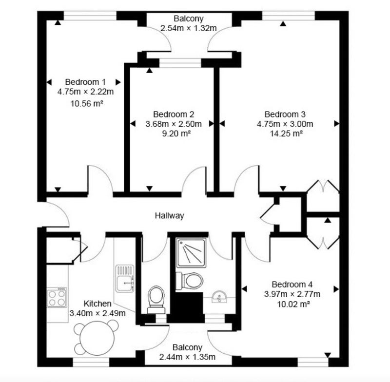 Flat Robert Street in Greater London