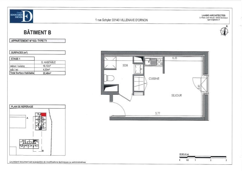 Appartement Rue Schyller à Villenave-d'Ornon