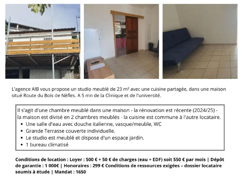 Appartement Route du Bois de Nèfles à Saint-Denis