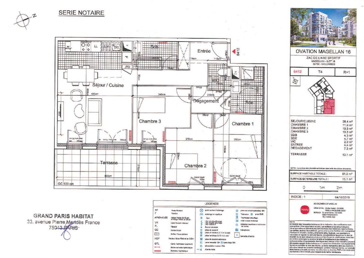 Flat Rue Estelle Rouat in Colombes