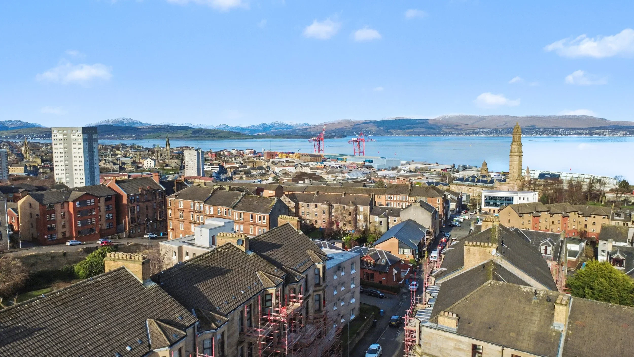 Flat Bank Street in Greenock