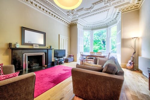 Flat Douglas Crescent in City of Edinburgh