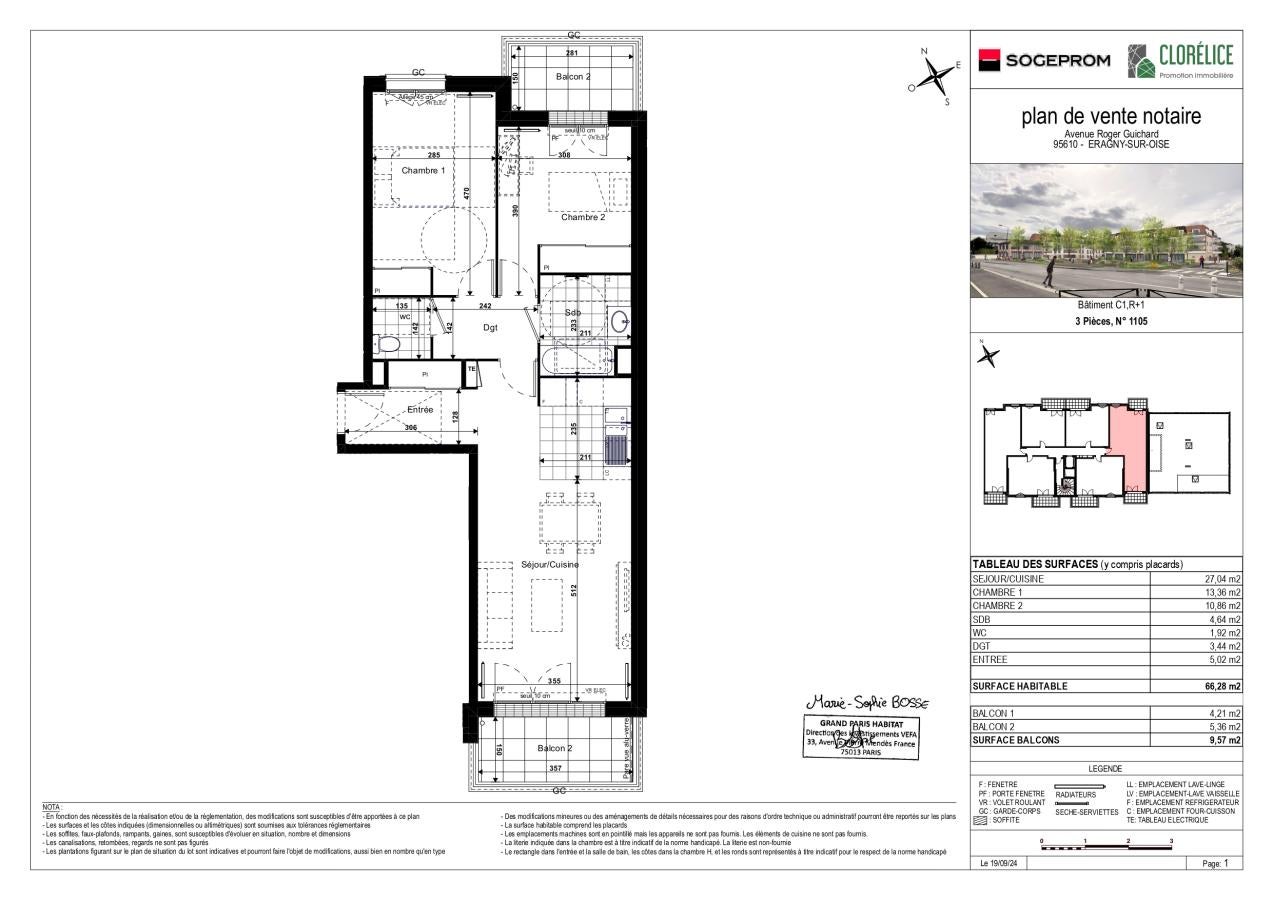 Appartement D 984 à Éragny-sur-Oise