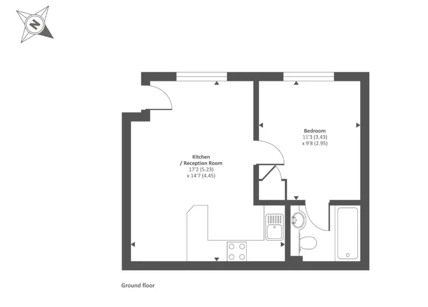 Flat Laird Court in Surrey Heath