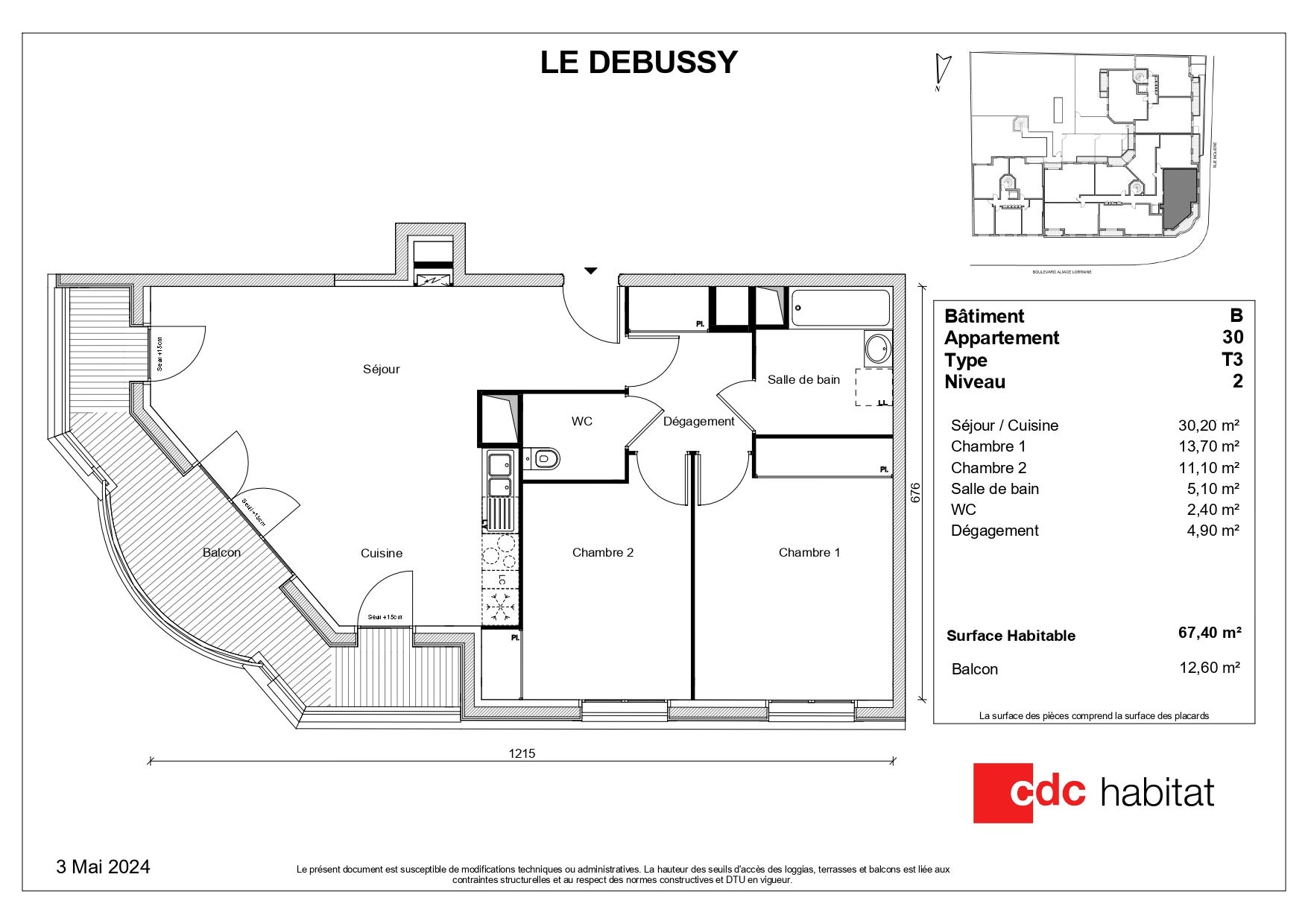 Flat Boulevard Alsace Lorraine in Le Perreux-sur-Marne