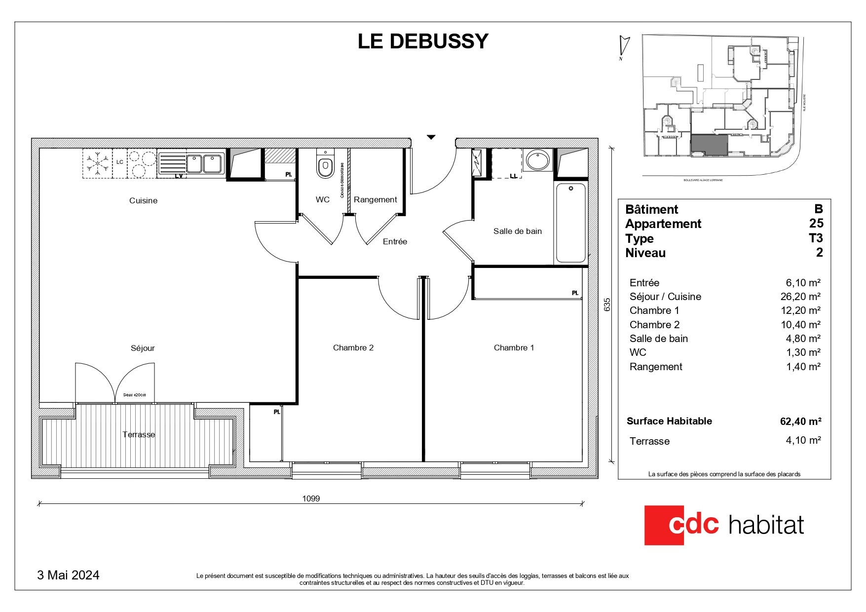 Flat Boulevard Alsace Lorraine in Le Perreux-sur-Marne