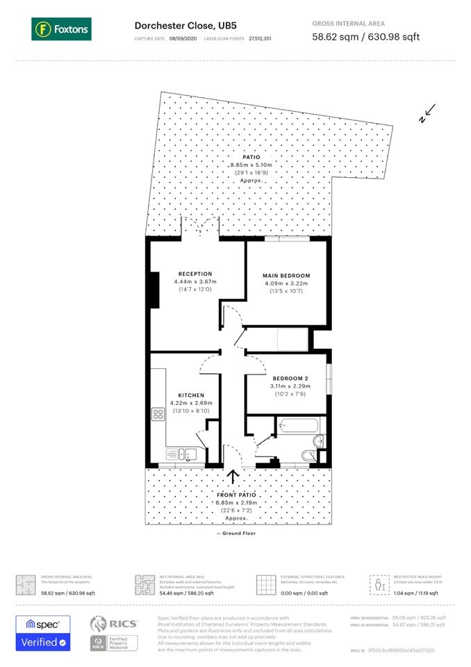 Flat Dorchester Close in Greater London