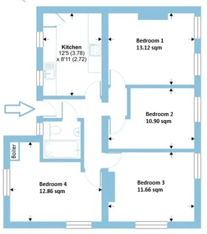 Flat Doddington Grove in Greater London