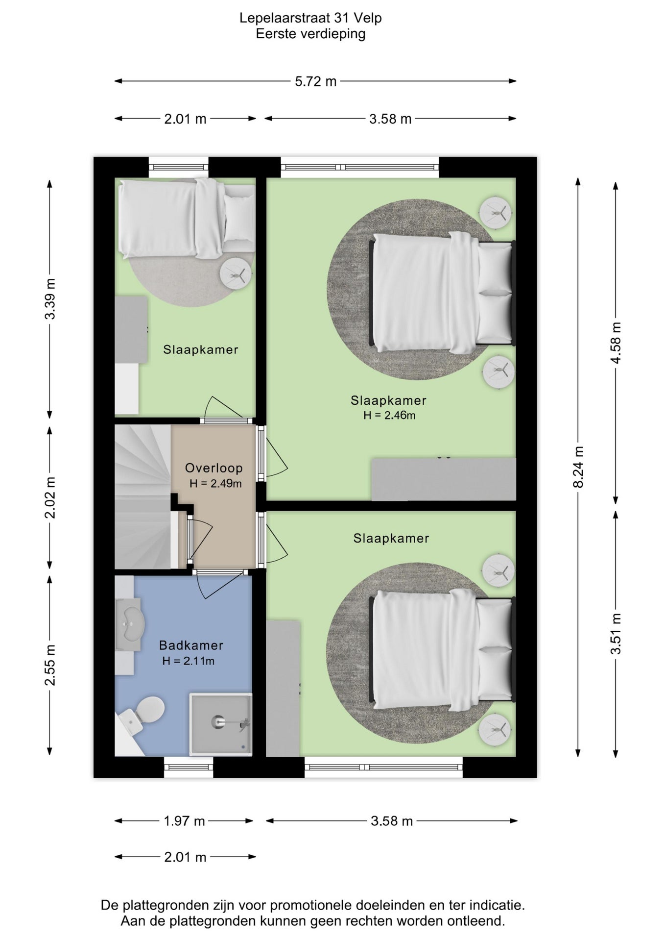 Tussenwoning te koop: Lepelaarstraat 31, Velp