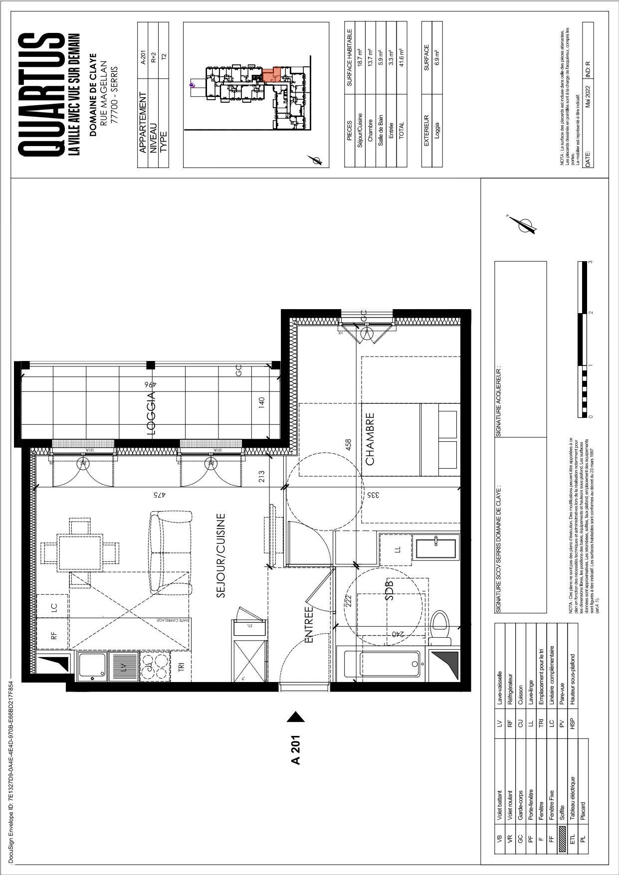 Appartement Rue Magellan à Serris