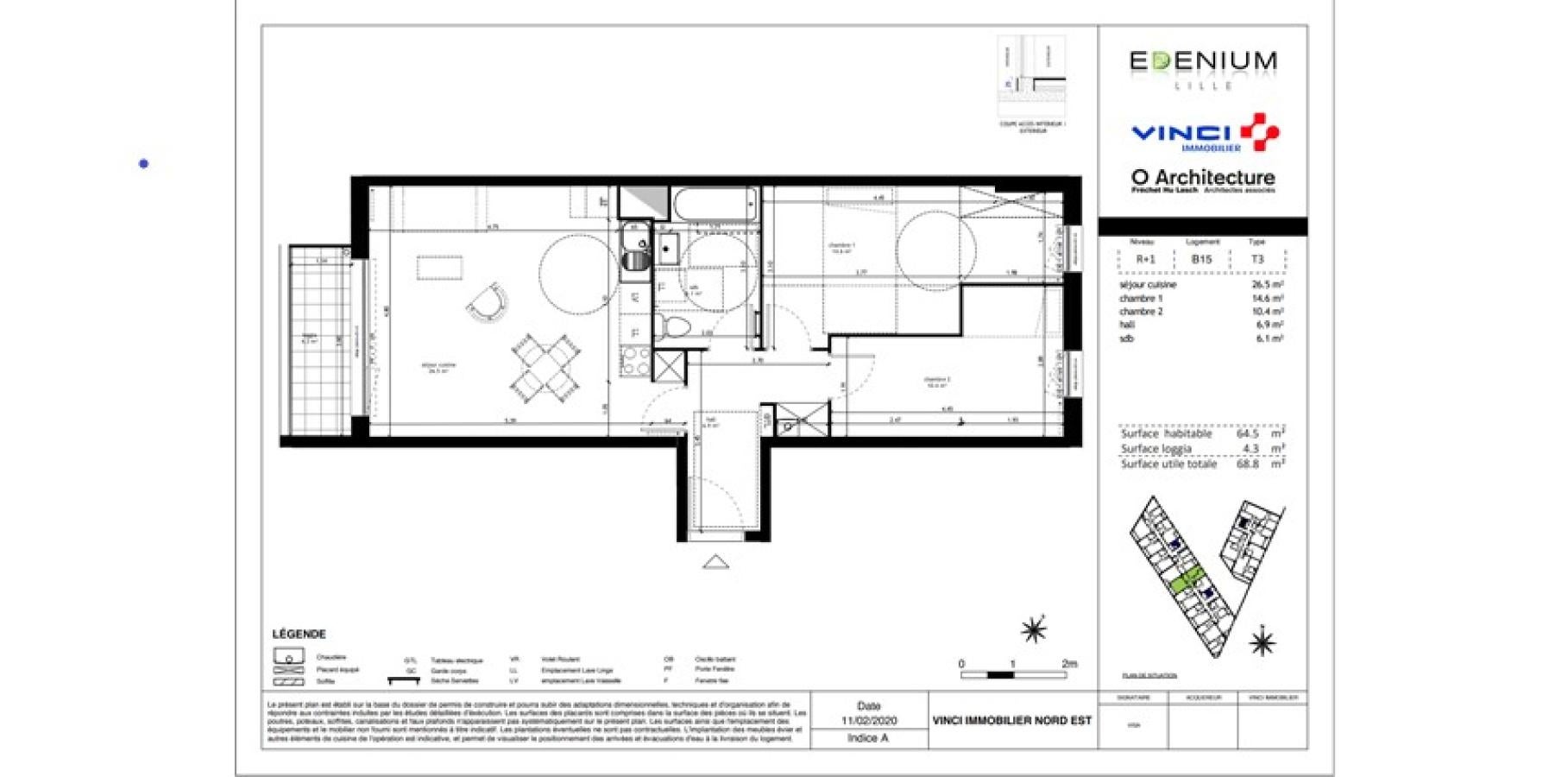 Appartement Rue Émile Rouzé à Lille