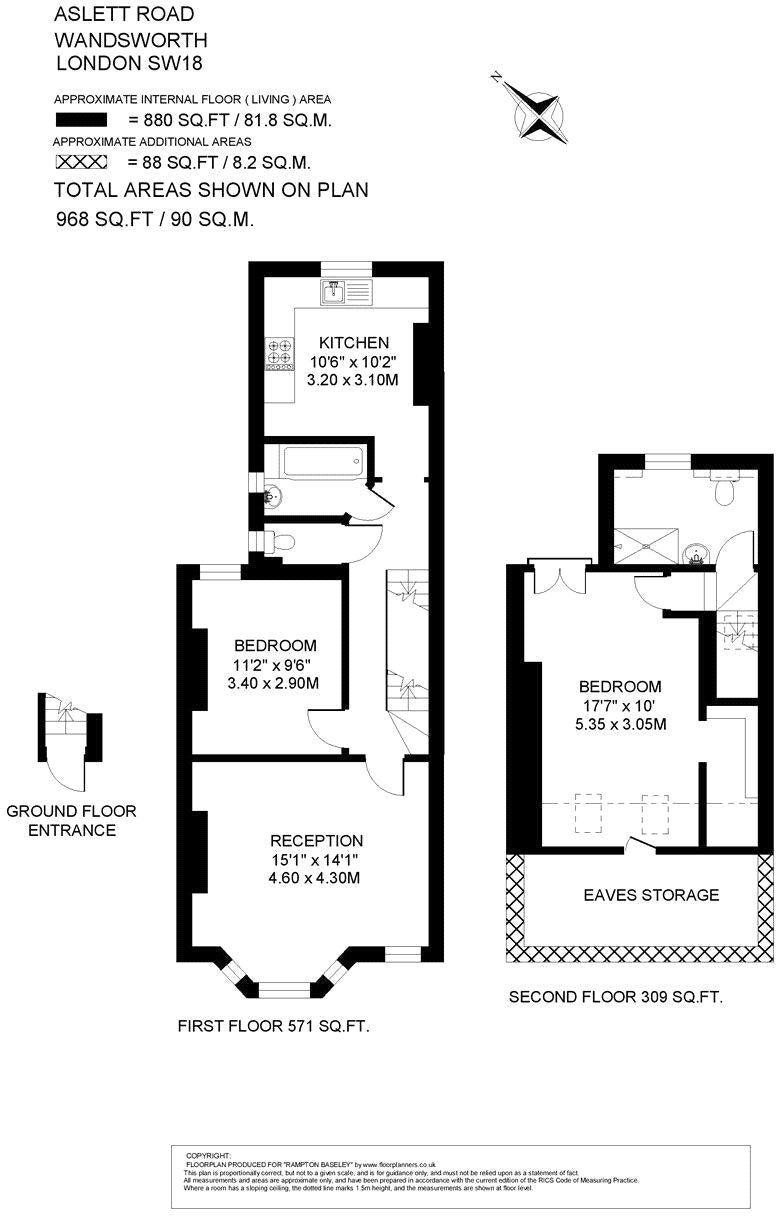 Flat Aslett Street in Greater London