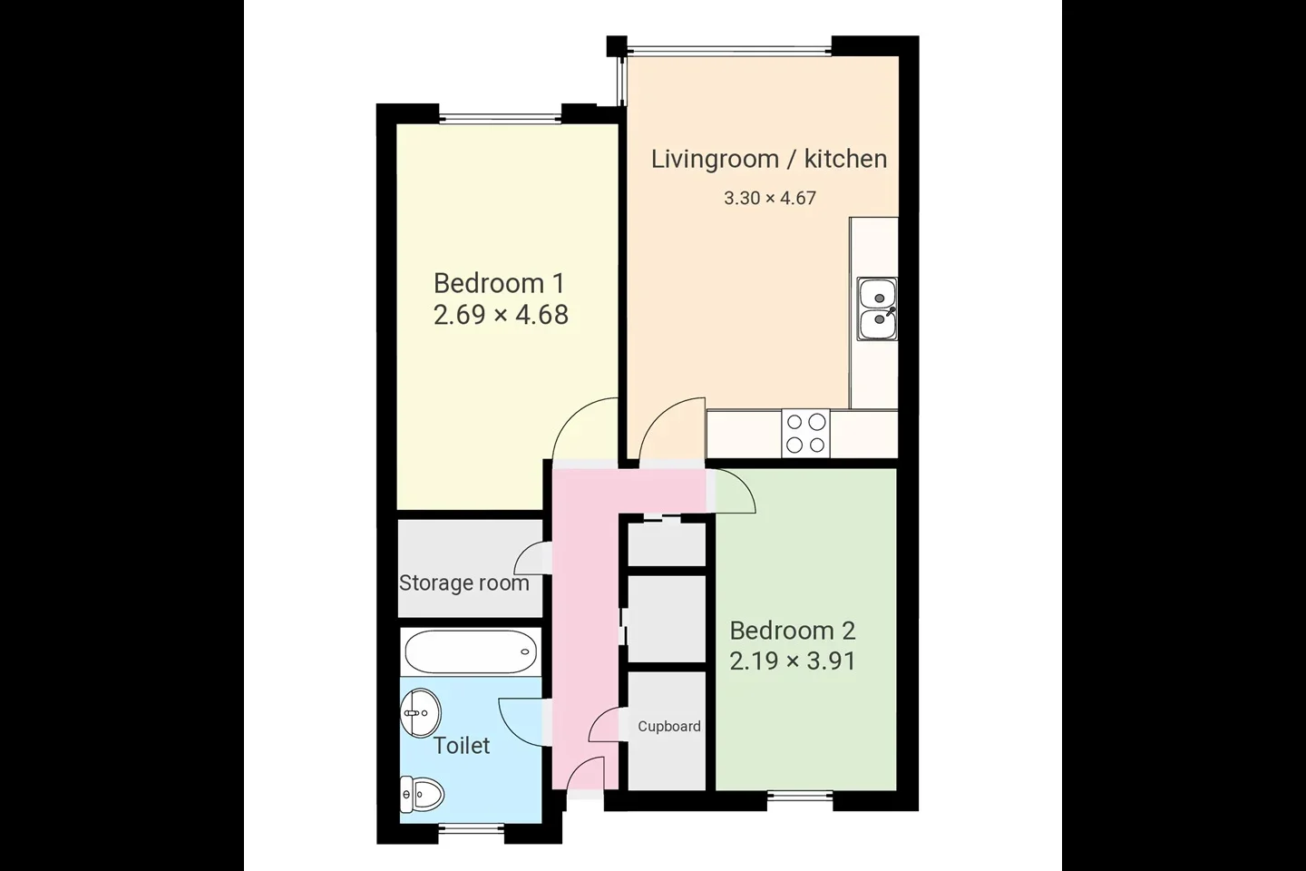 Flat Rosebery Way in Dacorum