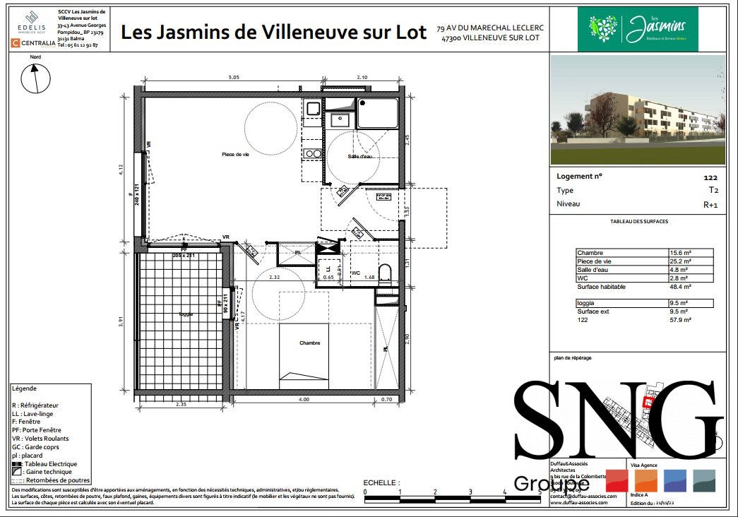 Appartement Avenue du Maréchal Leclerc à Villeneuve-sur-Lot