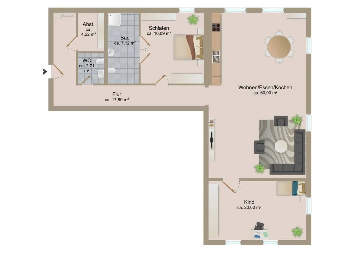 Wohnung Platz der Deutschen Einheit in Sandersdorf-Brehna