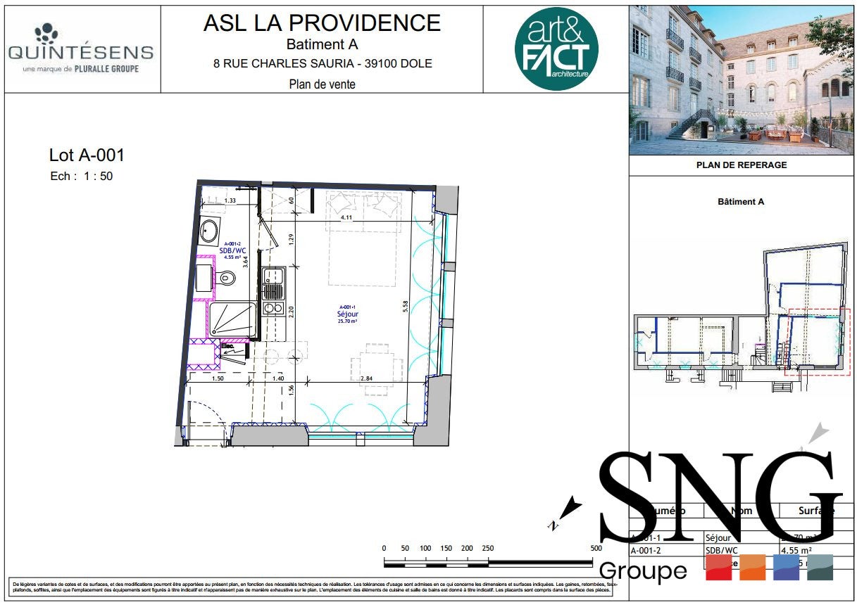 Appartement Rue Charles Sauria à Dole