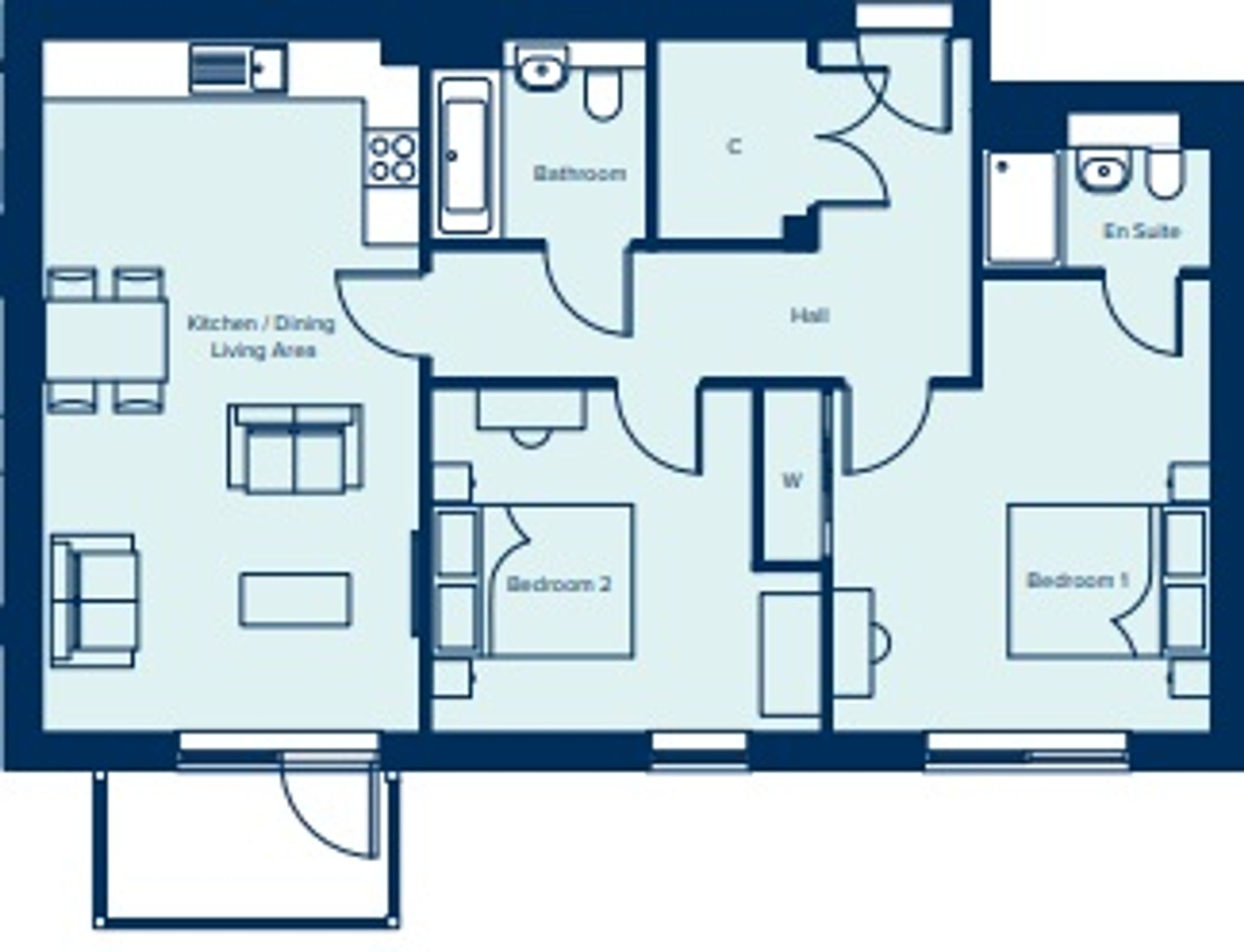 Flat Brooklands in Nelson