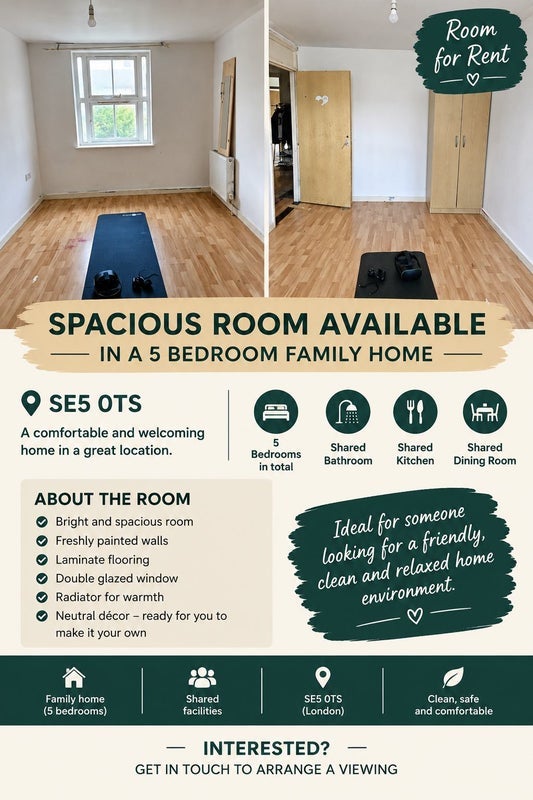 Room Toulon Street in Greater London