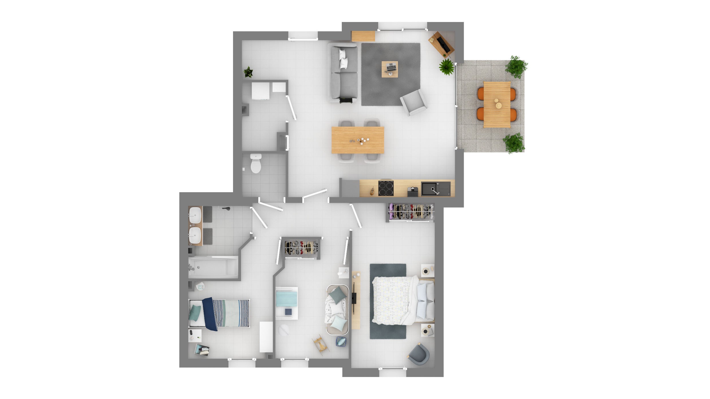 Appartement Rue du Parvis à Lescar