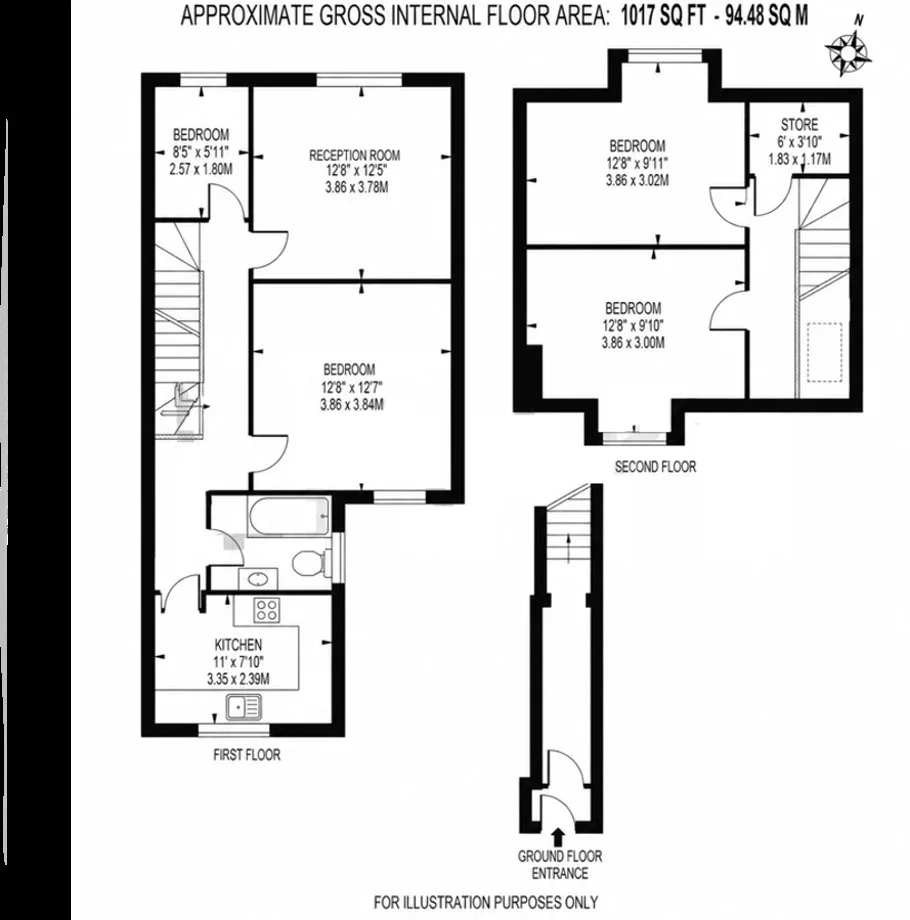 Flat Wickham Road in Greater London