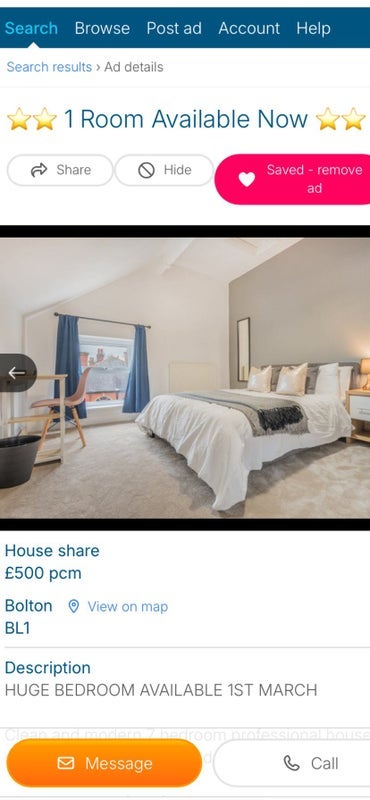 Room Chorley New Road in Bolton