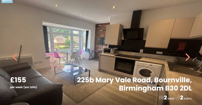Room Mary Vale Road in Birmingham
