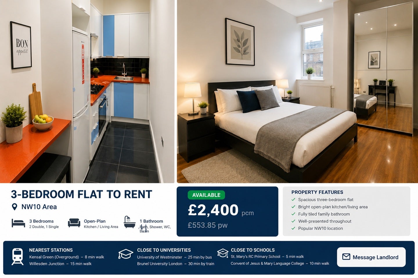 Flat Park Parade in Greater London