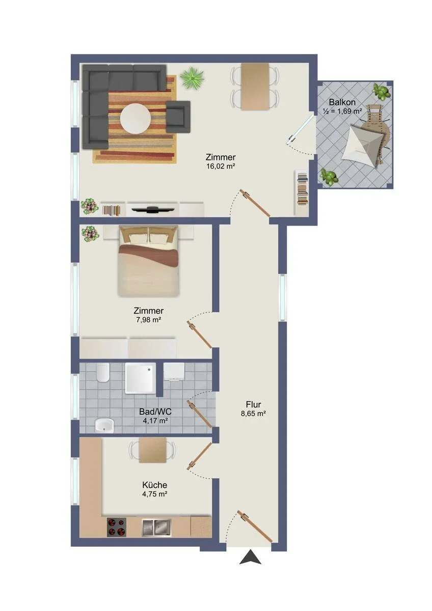 Wohnung Platz der Deutschen Einheit in Sandersdorf-Brehna