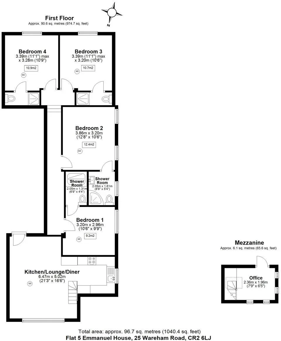 Flat Warham Road in London