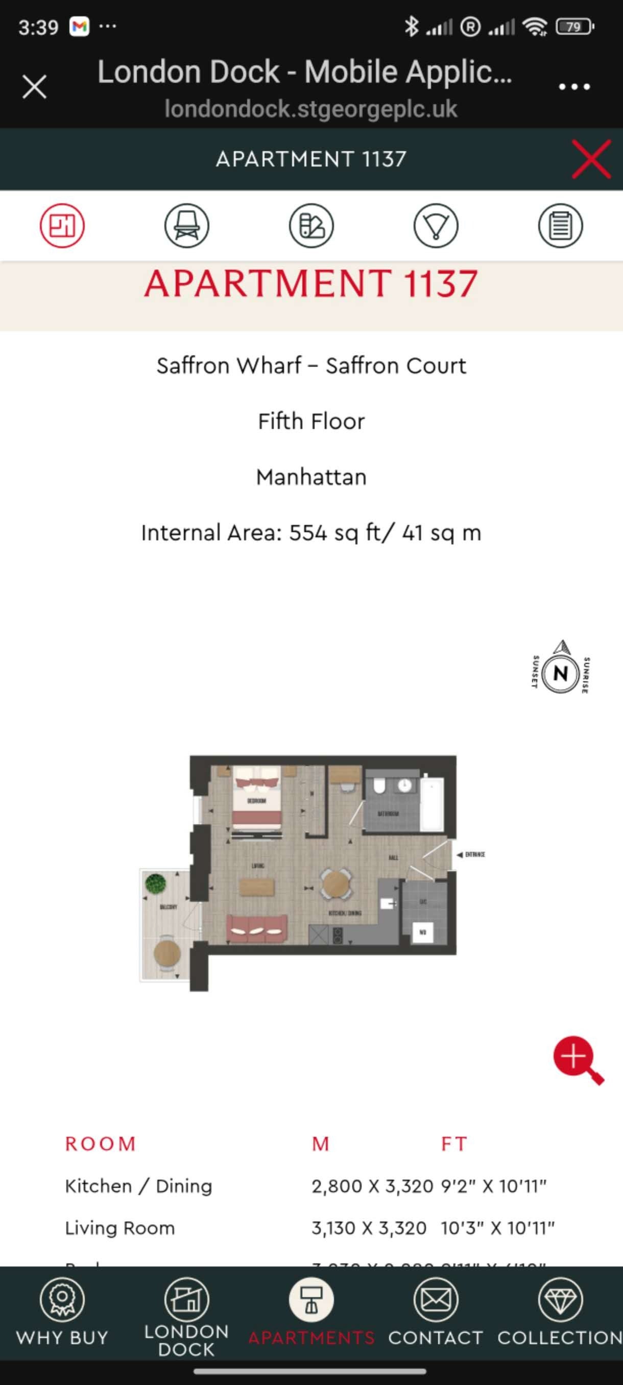 Flat Prusom Street in Greater London