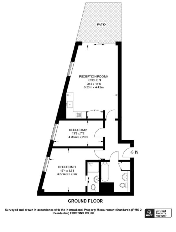 Flat Tisdall Place in Greater London