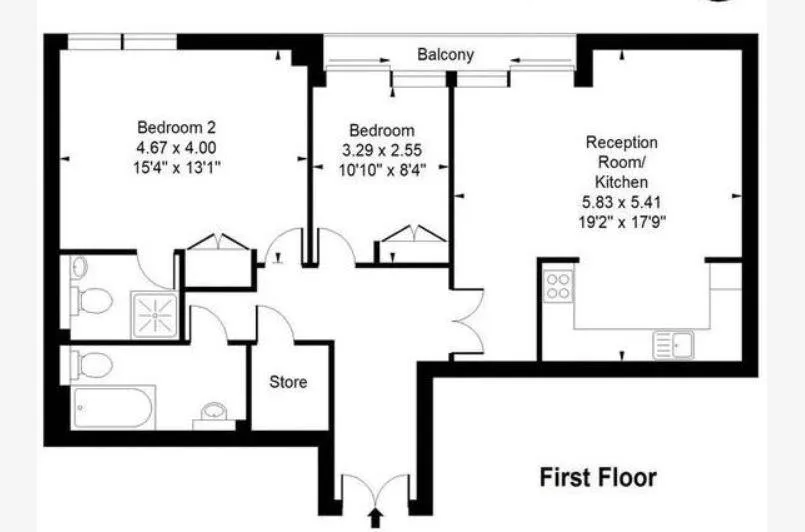 Flat New Inn Yard in Greater London