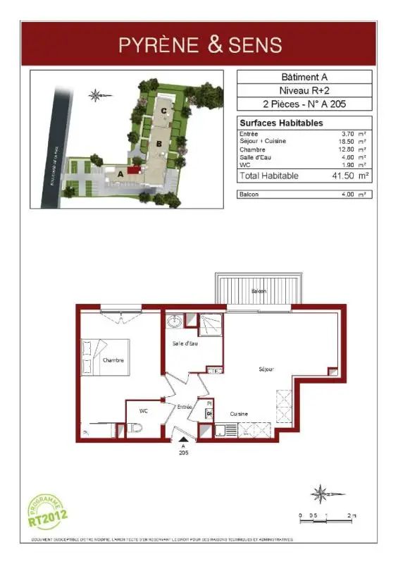 Flat Boulevard de la Paix in Pau