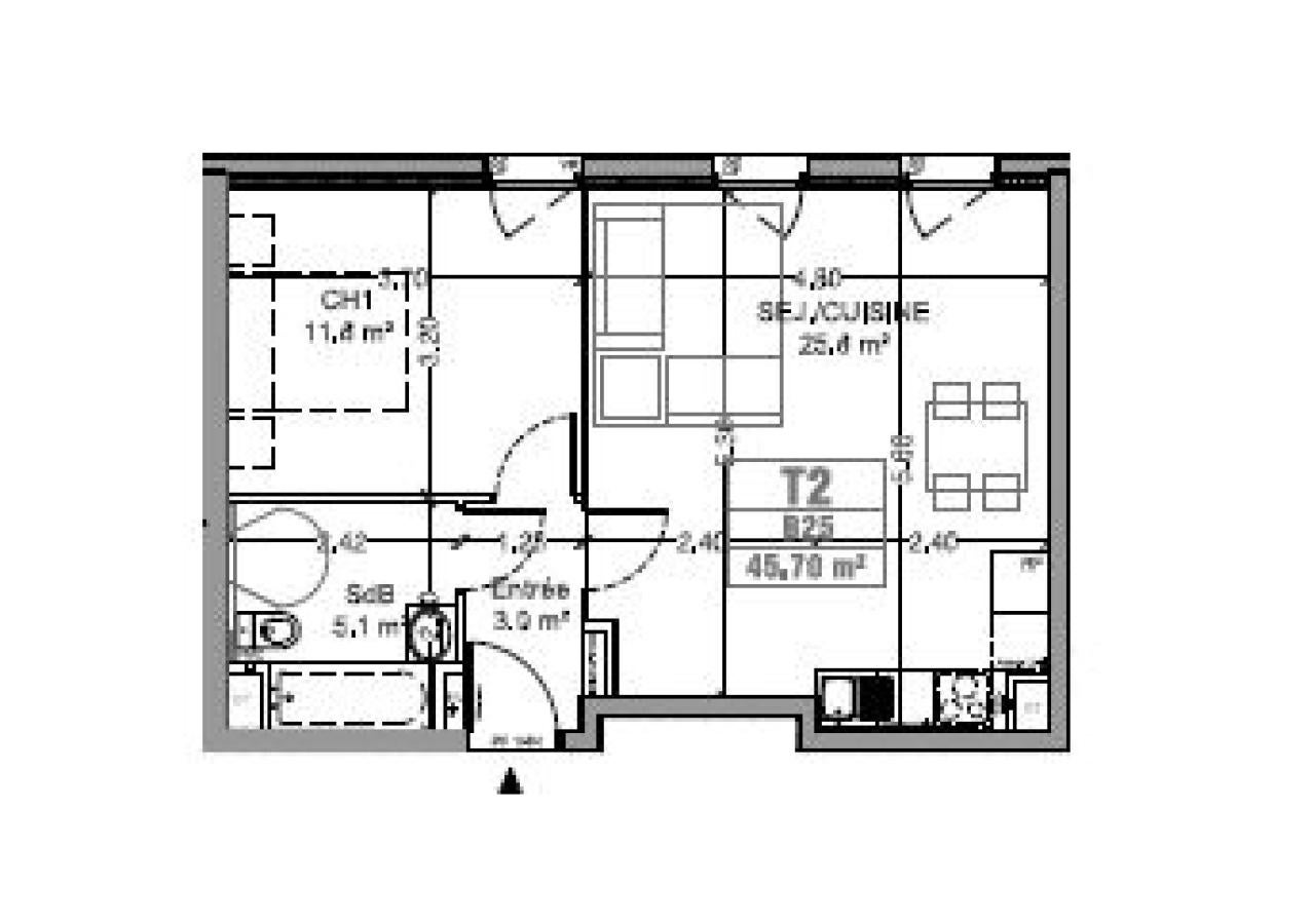 Flat Rue de Soubise in Roubaix
