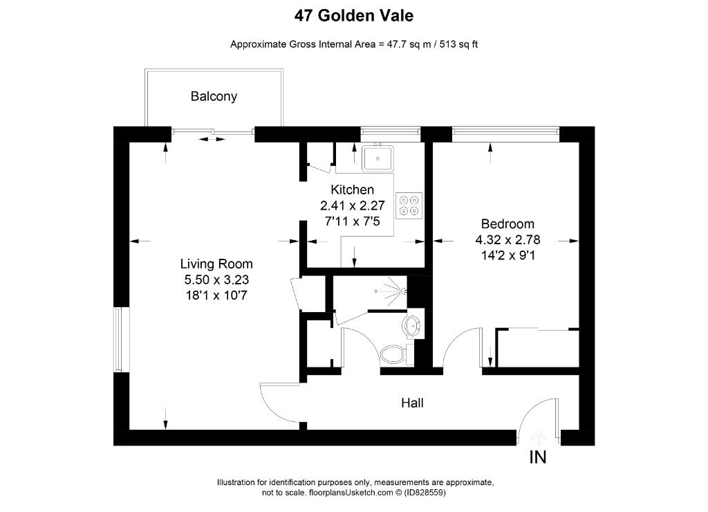 Flat Golden Vale in Tewkesbury