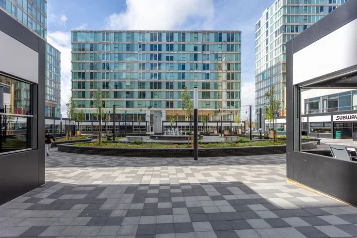 Flat Mortimer Square in Milton Keynes