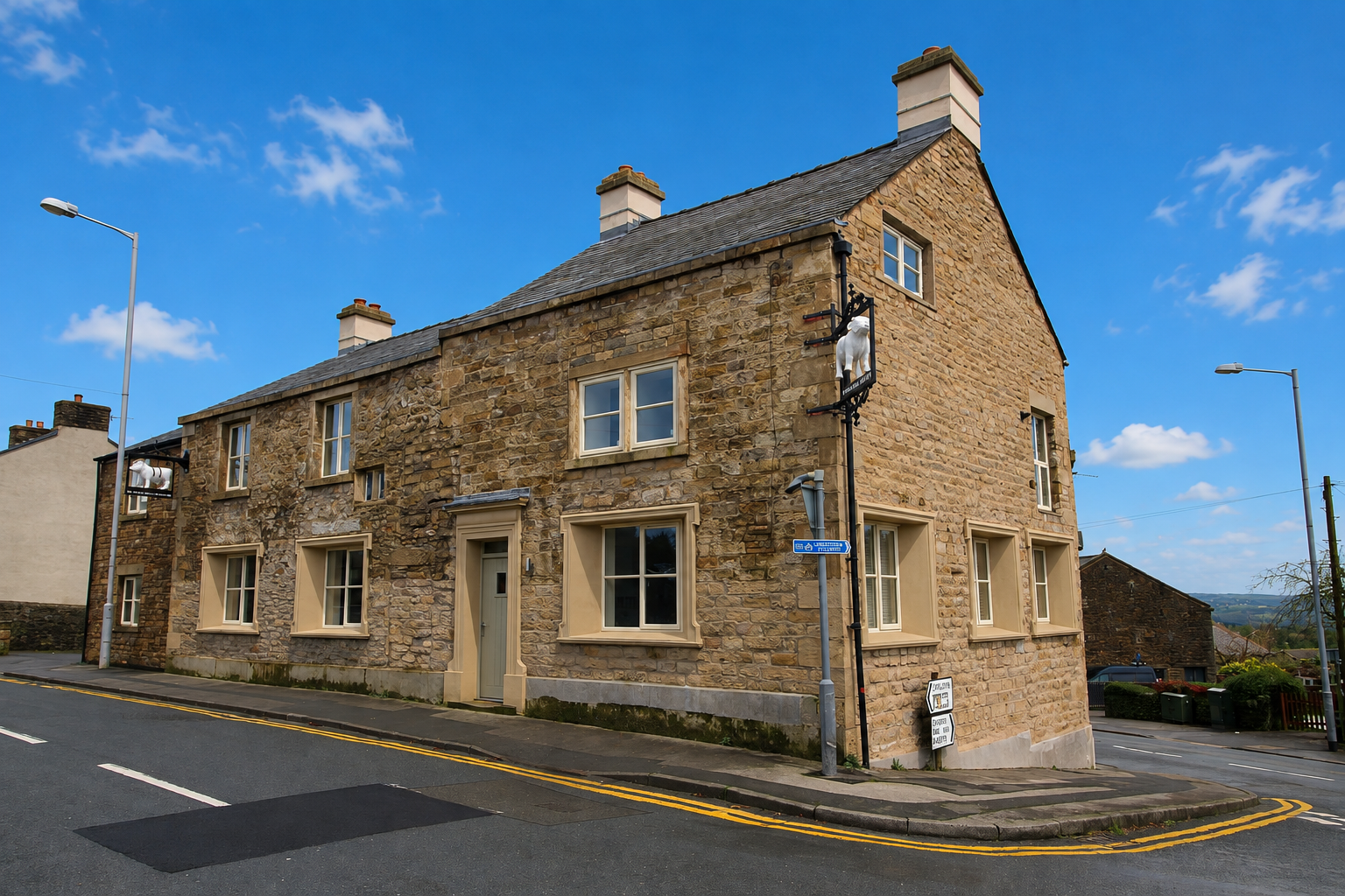 Flat Higher Road in Ribble Valley